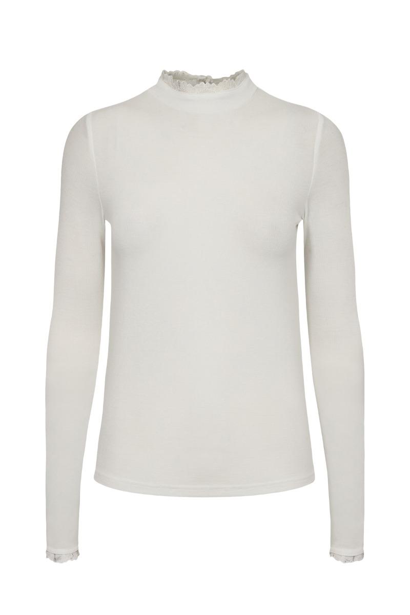 Bluse   Nubowie Lace Blouse   Cloud Dancer fra Nümph