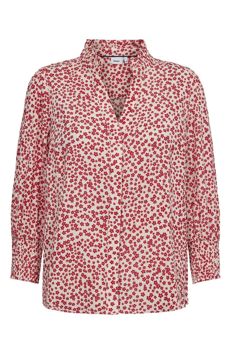 Skjorte   Nu Iva Shirt   Geranium fra Nümph