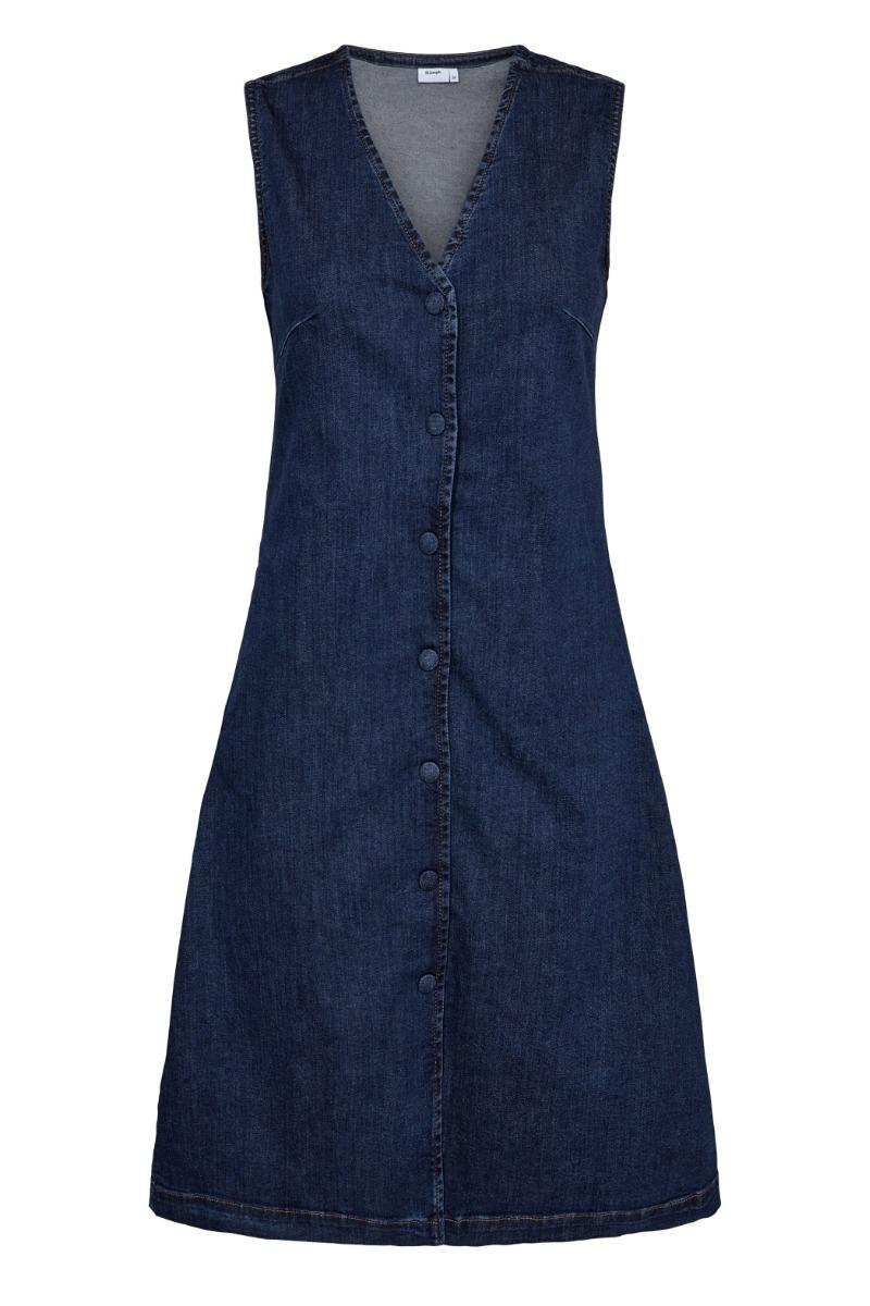 Kjole   Nuamber Dress   Dark Blue Denim fra Nümph