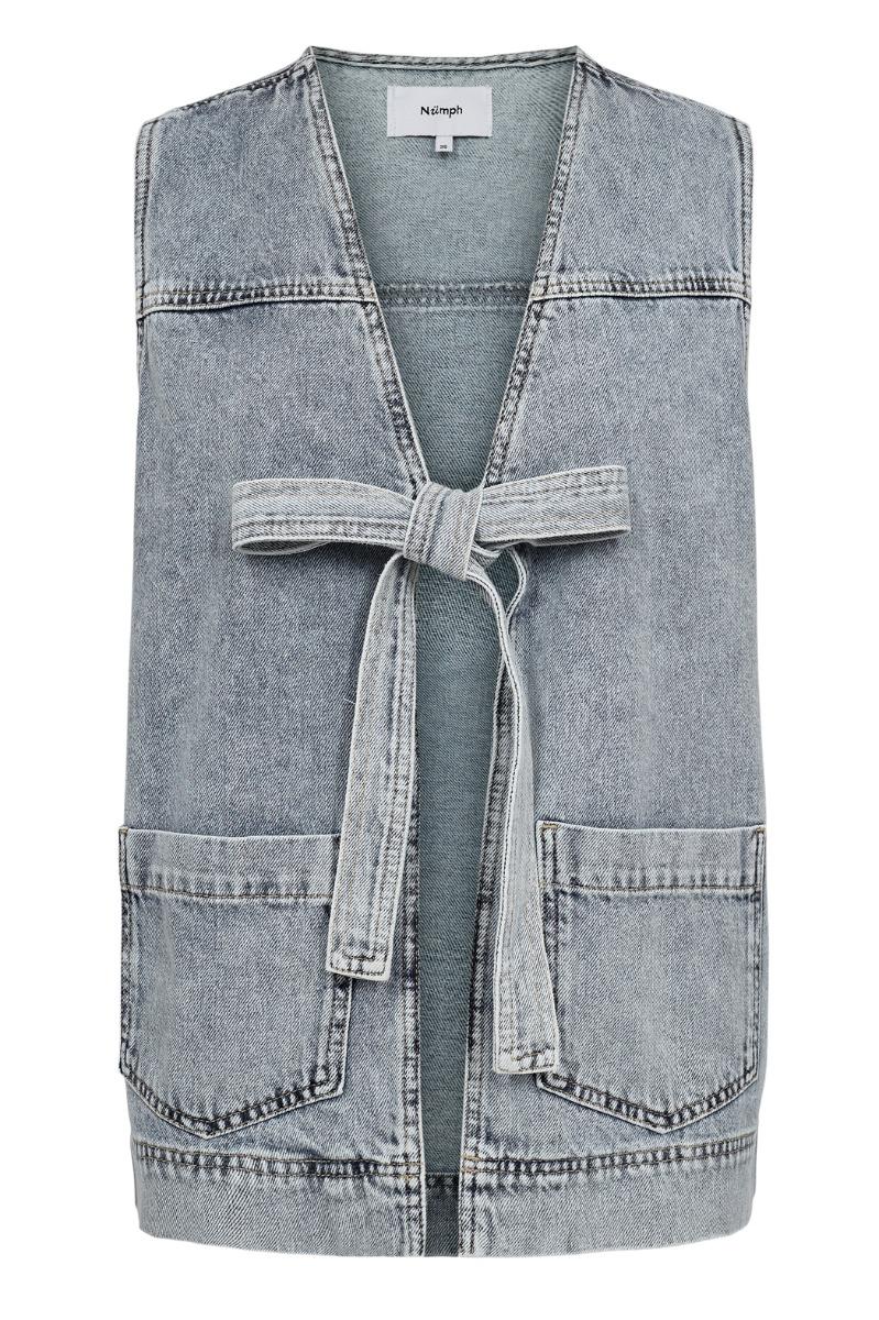 Vest   Brooklyn Vest   Light Blue Bleach (levering Slut Marts) fra Nümph