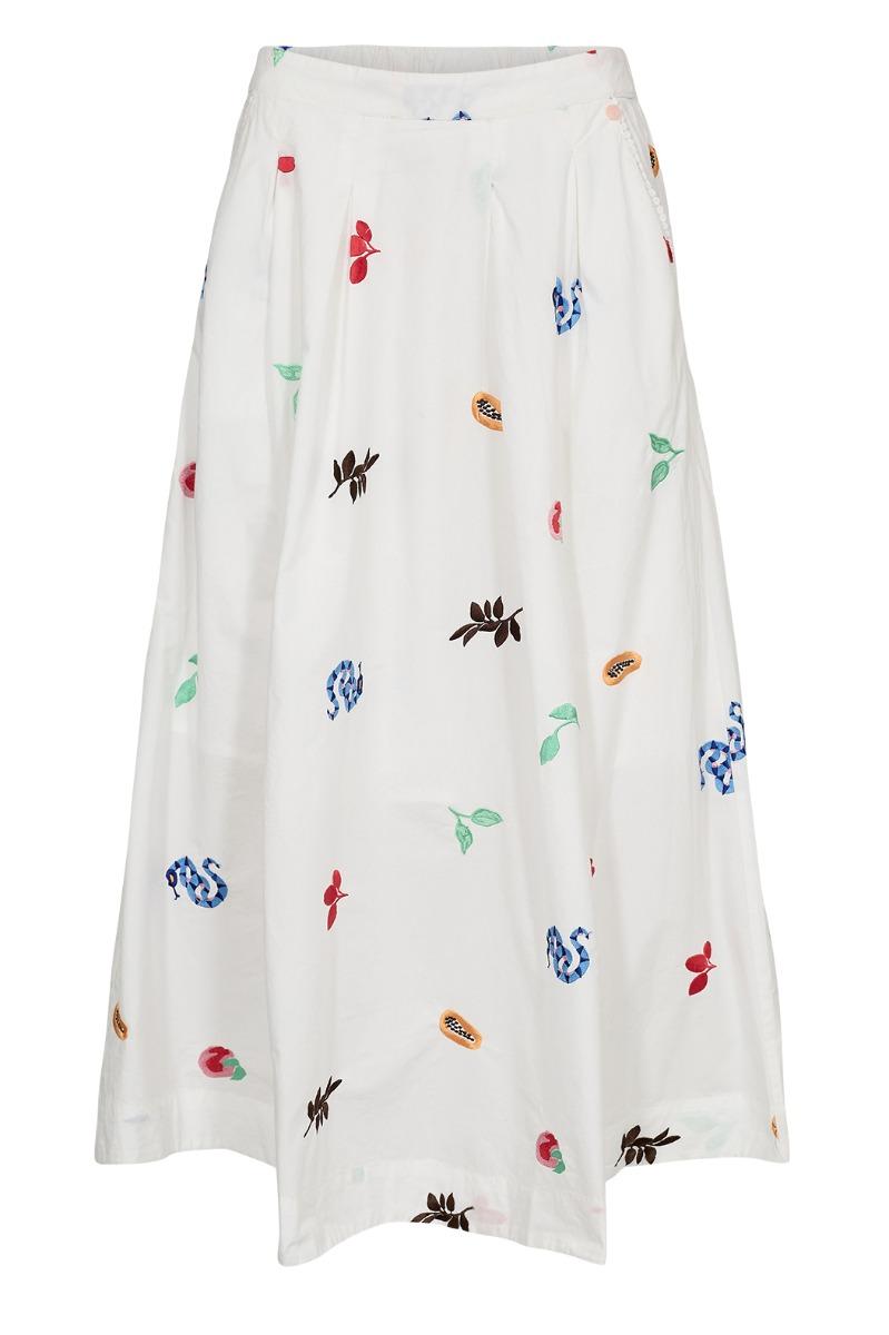 Nederdel   Valentine Skirt   Bright White (levering Slut Marts) fra Nümph