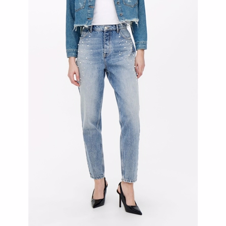 Perle Ankel Jeans Janet Medium Blue fra Only
