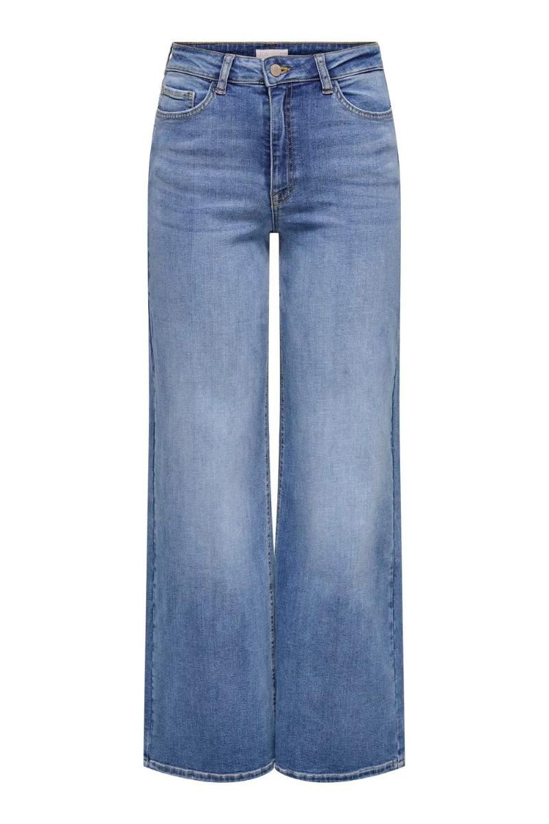 Jeans Felina Fina Hw Wide Medium Blue Denim fra Jdy