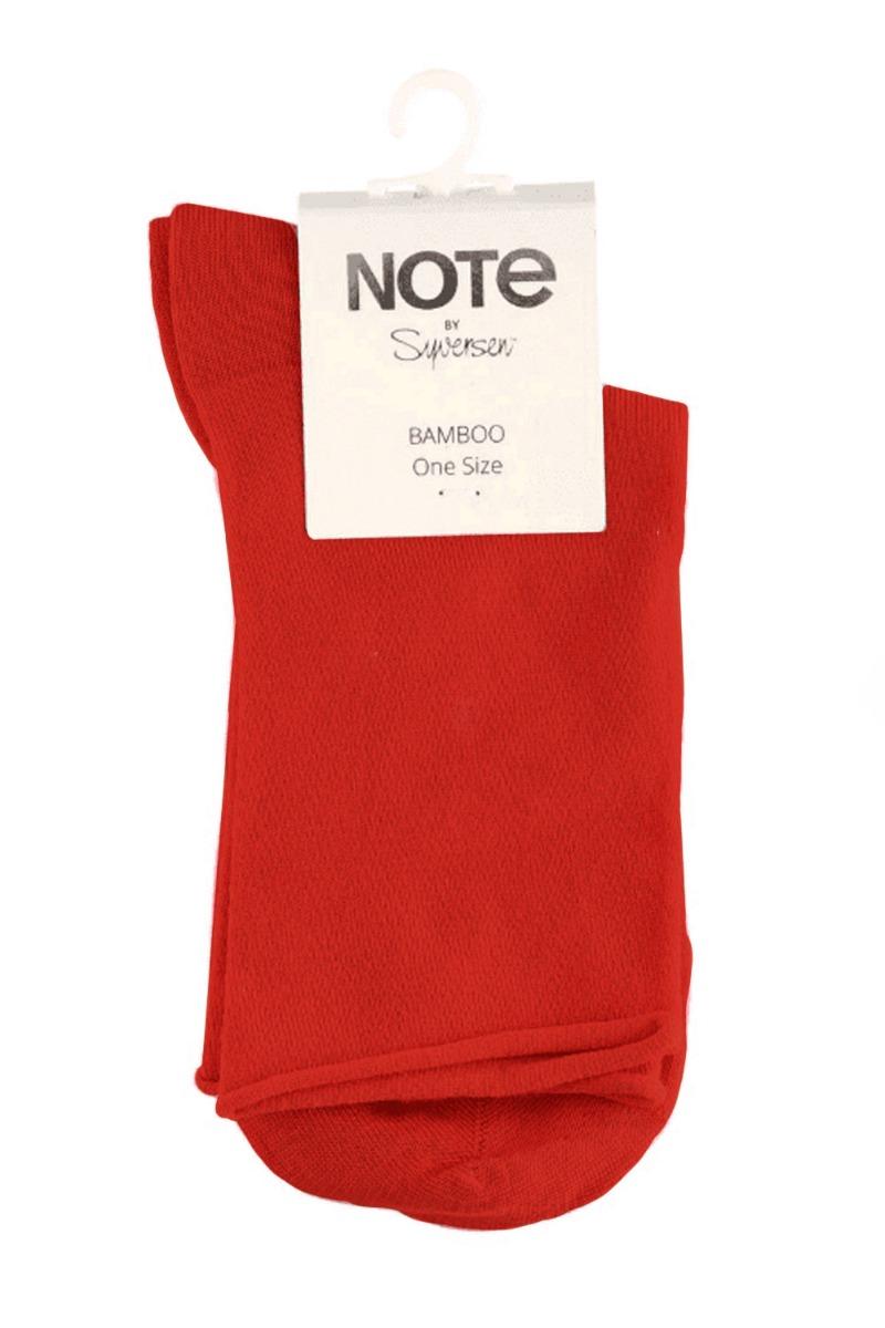 Oroblu   Strømper Note Woman Bamboo Roll Top   Red fra Oroblãº