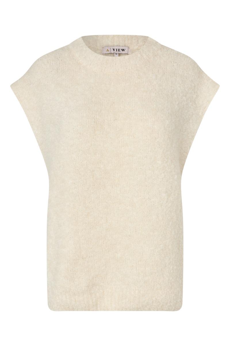A View   Strik   Patrisia New Knit Vest   Off White fra A-view
