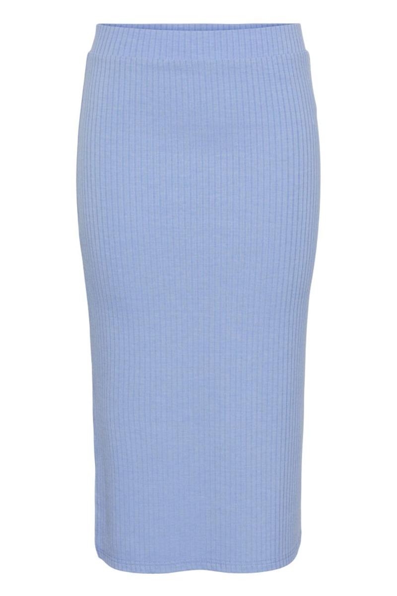 Nederdel   Pc Kylie Mw Midi Skirt   Hydrangea fra Pieces
