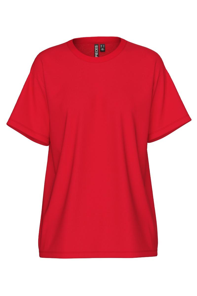T Shirt   Skylar Ss Oversized Tee   Lollipop fra Pieces