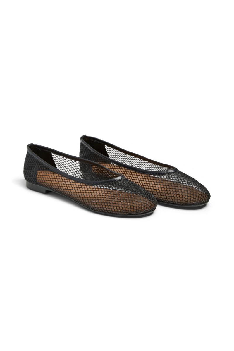 Sko   Steph Mesh Ballerina   Black fra Pieces