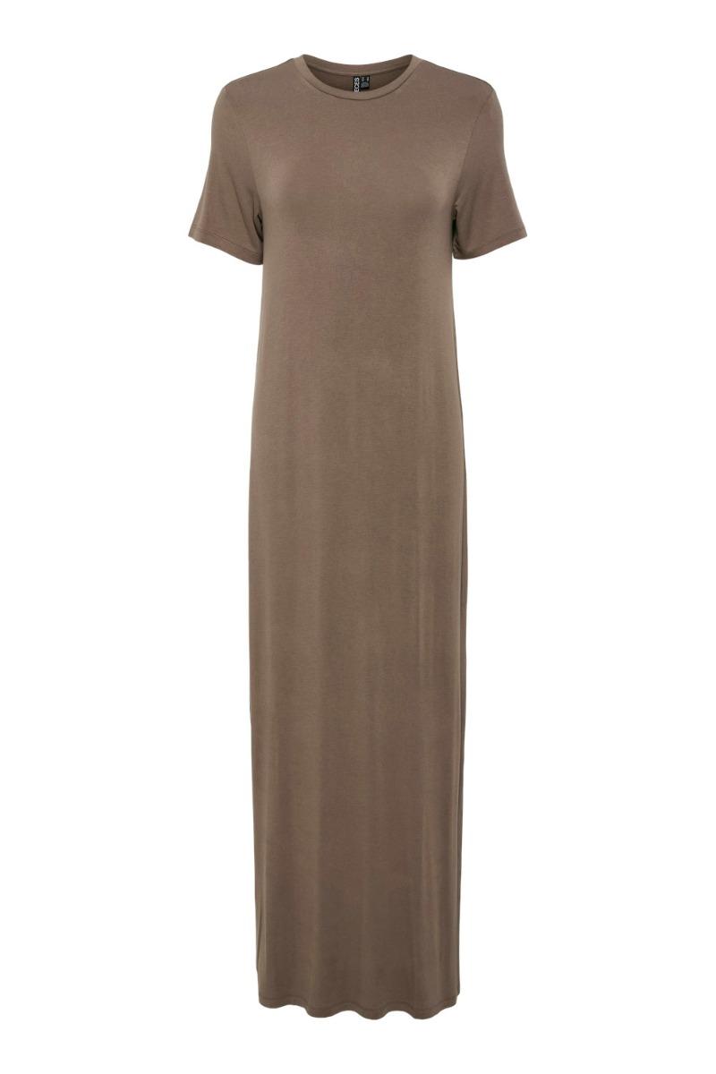 Kjole   Sofia Ss T Shirt Maxi Dress   Morel fra Pieces