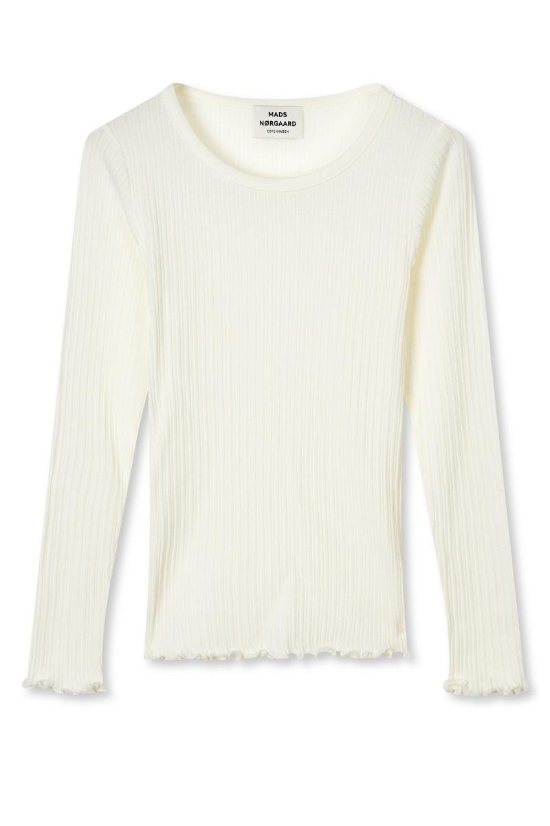 Bluse   Pointella Troja Tee Ls   Vanilla Ice fra Mads Nørgaard