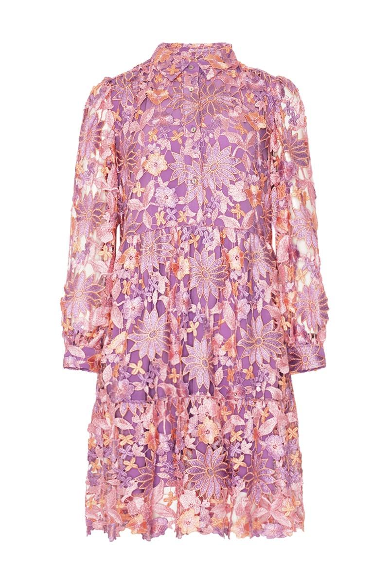 Kjole   Star Ls Dress   Lilac Mix fra Noella