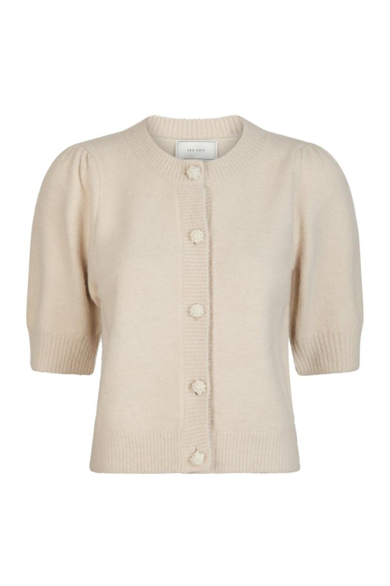 Cardigan   Trudy Deco Knit Cardigan   Ivory fra Neo Noir