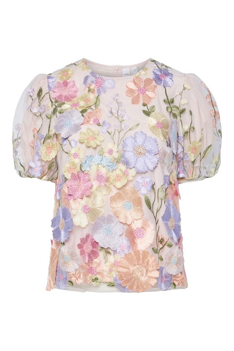 Y.a.s   Top   Flowering Ss Top   Lavendula Pastel Flowers (levering Midt Maj) fra Yas