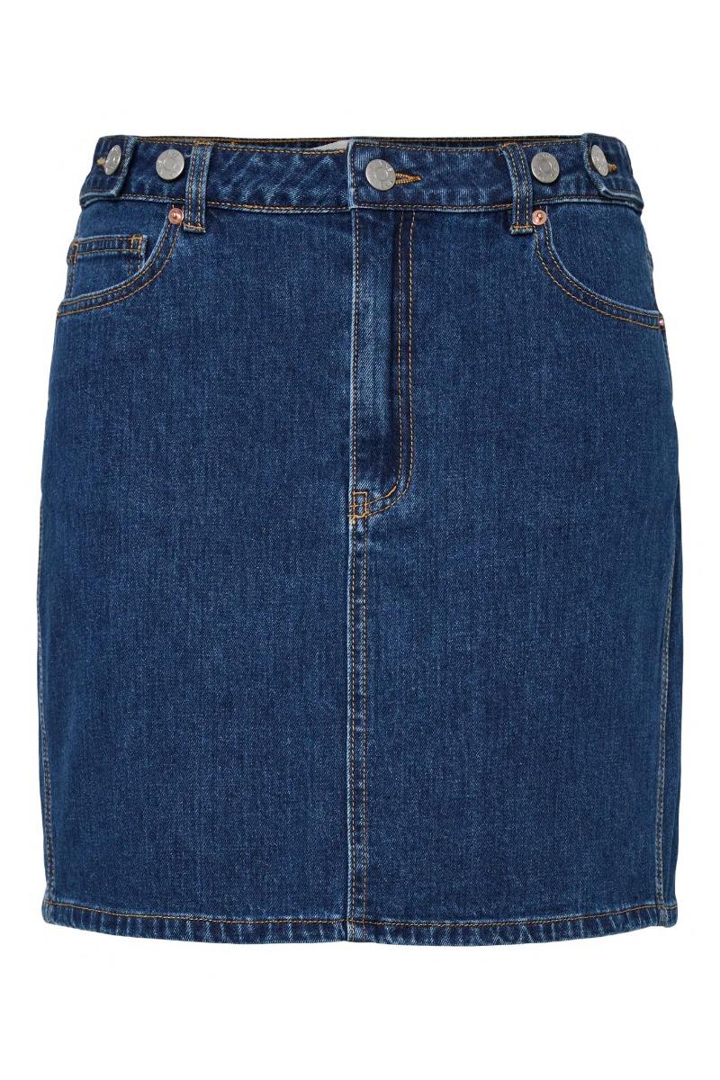 Y.a.s   Nederdel    Lira Hmw Denim Skirt S.   Medium Blue Denim (levering Slut Marts) fra Yas