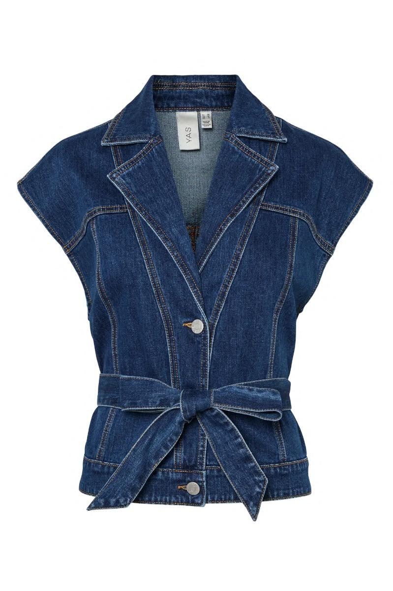 Y.a.s   Vest    Lira Sl Denim Waistcoat S.   Medium Blue Denim (levering Slut Marts) fra Yas