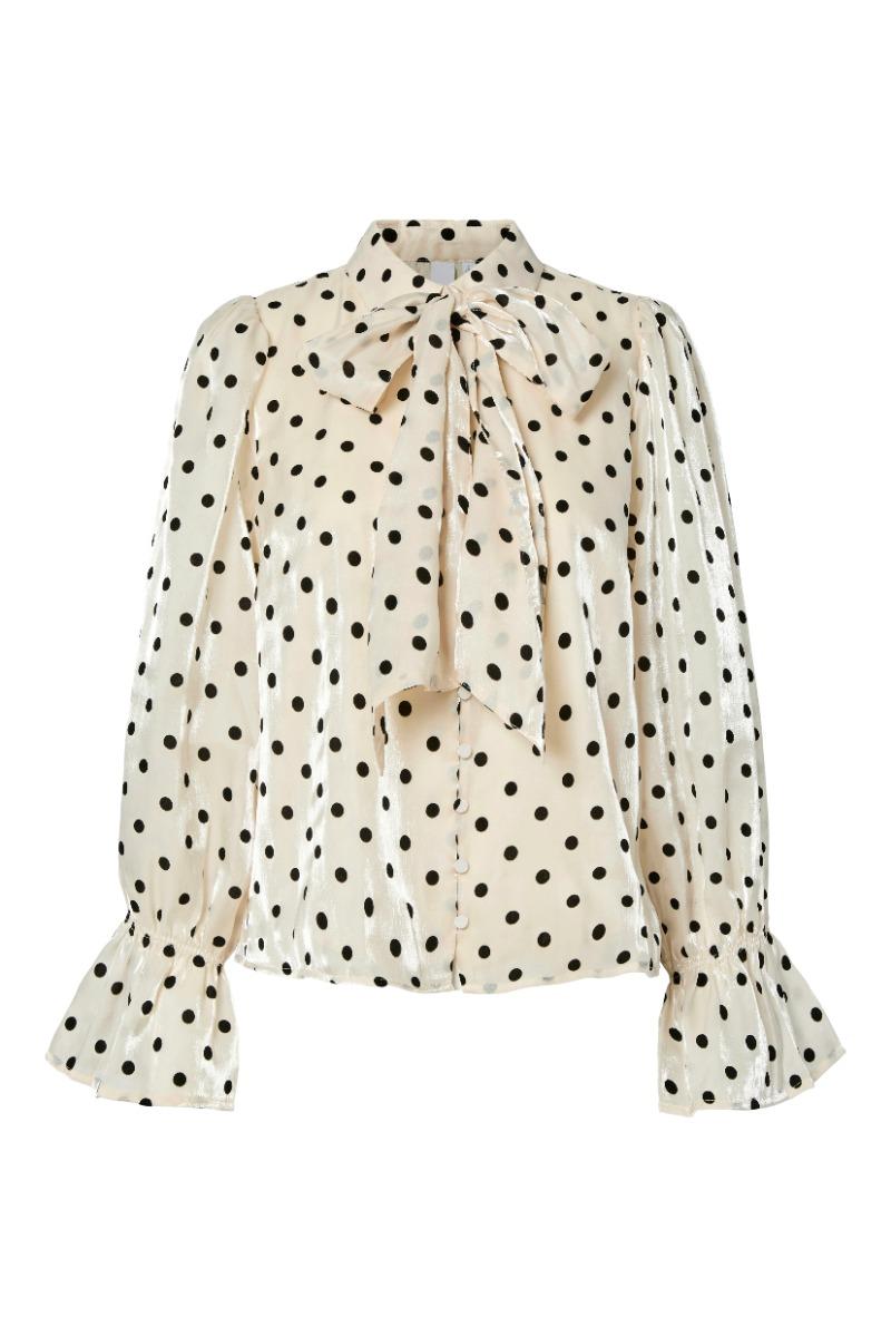 Y.a.s   Bluse   Dottish   Sandshell (levering Slut Marts) fra Yas