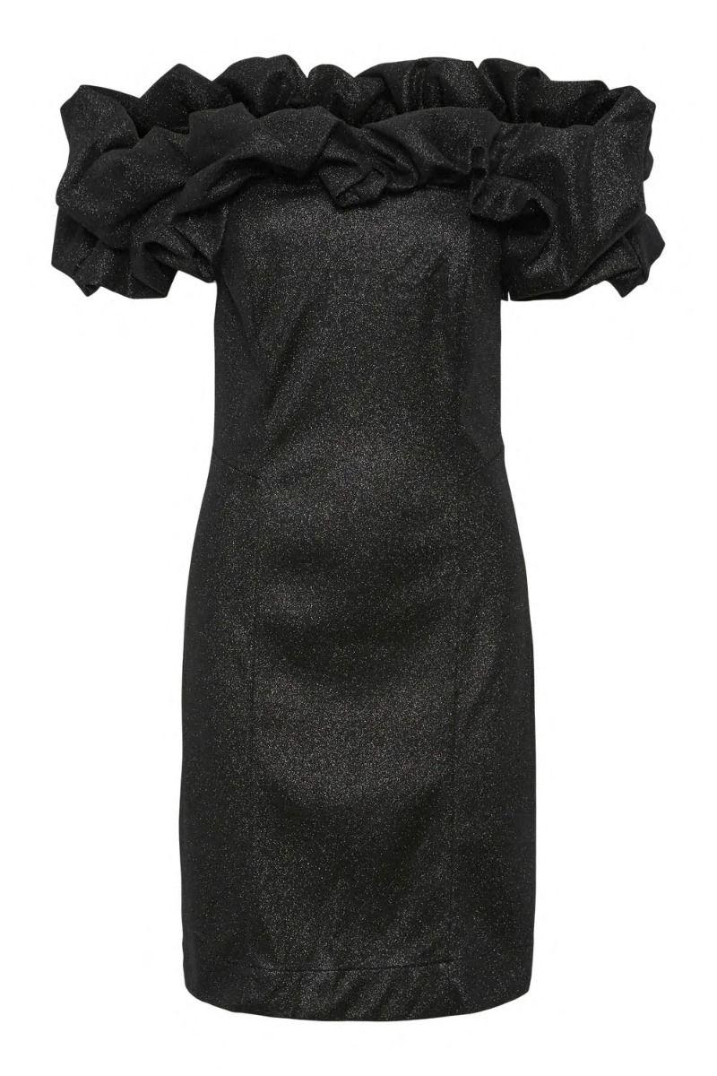Y.a.s   Kjole     Carrie Os Shimmer Mini Dress   Black fra Yas