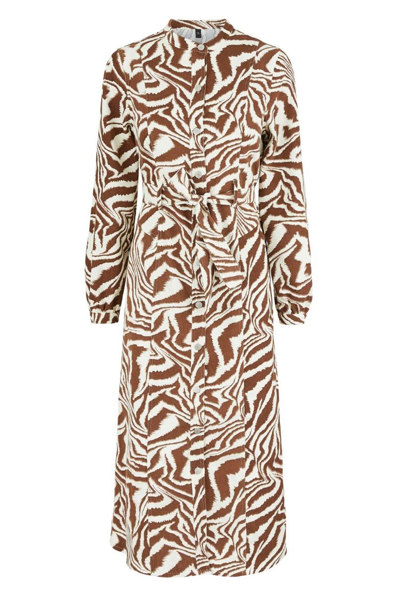 Y.a.s   Kjole   London Ls Midi Dress   Ecru fra Yas