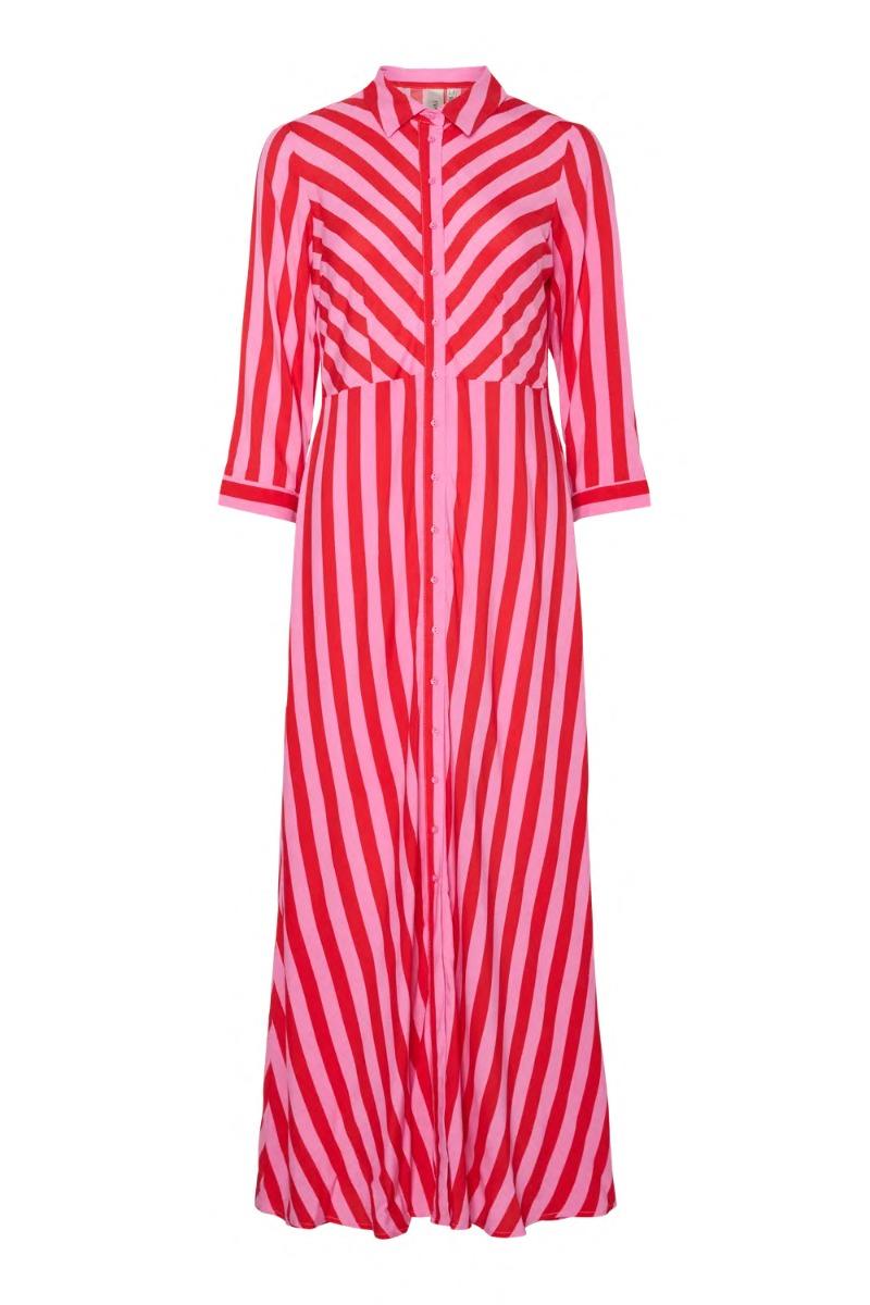 Y.a.s   Kjole   Savanna Long Shirt Dress   Cyclamen fra Yas