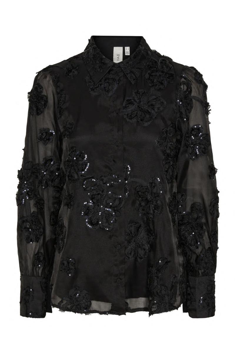 Y.a.s   Skjorte     Frima Ls Shirt S.   Glitter Black fra Yas