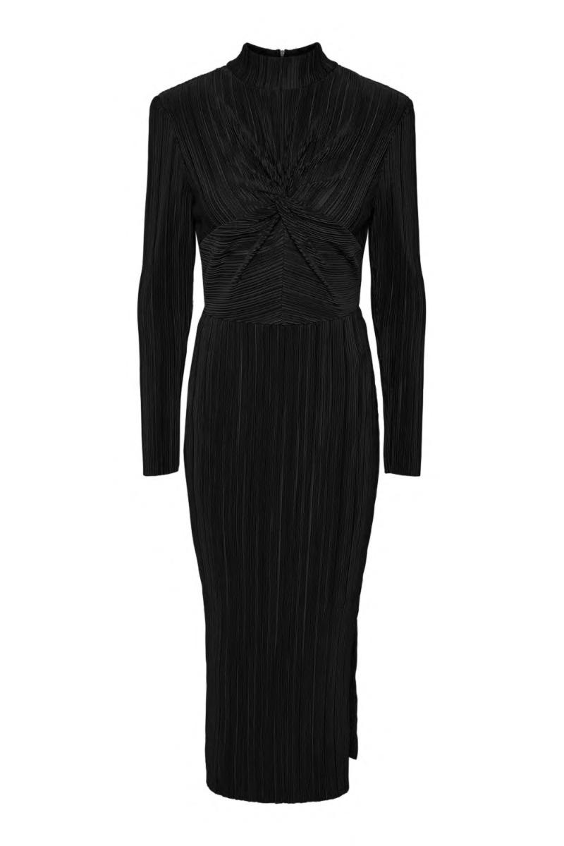 Y.a.s   Kjole    Olinda High Neck Ls Long Dress   Black fra Yas