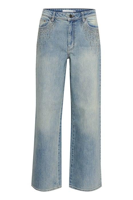 Jeans   Gzzumalin Hw Jeans   Mid Blue Washed fra Gestuz