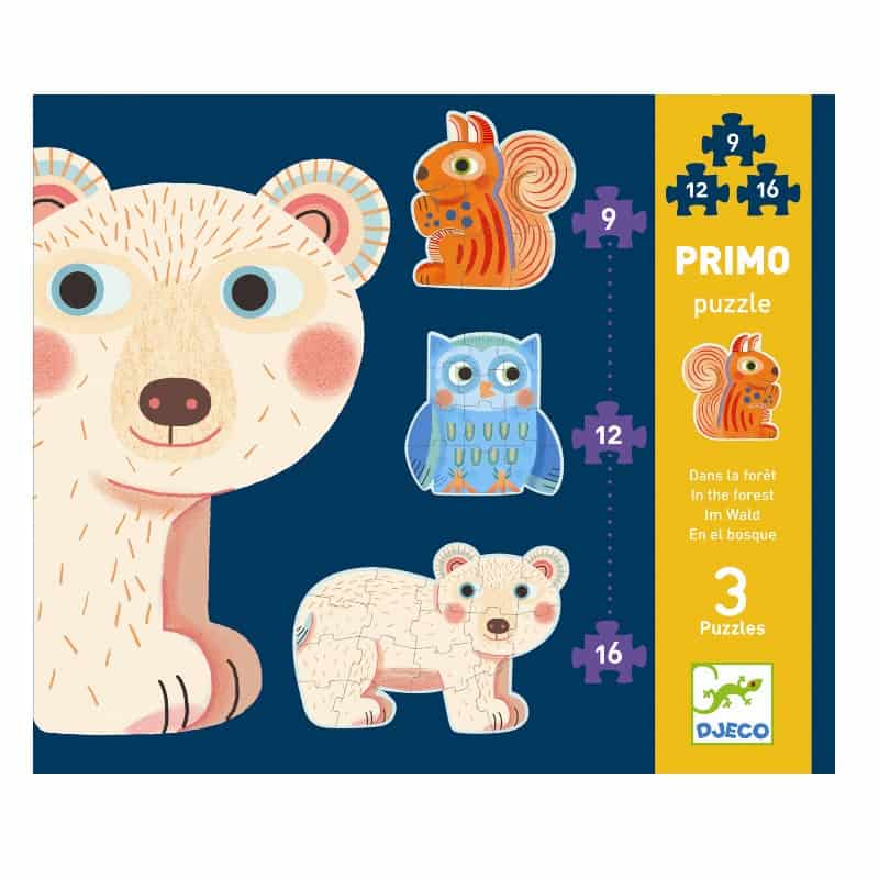 Primo Puslespil   I Skoven fra Djeco