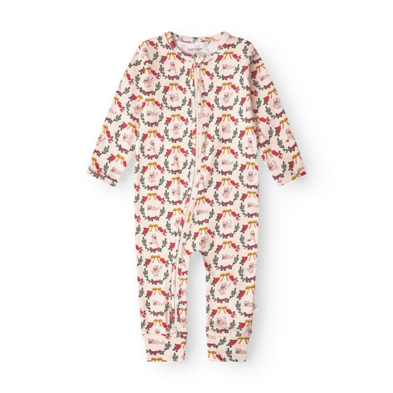 Elliotte Onesie   Christmas Wreath   50cm   0m fra That's Mine