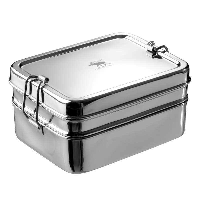 Purelunchbox Madkasse   Rustfrit Stål   3 I 1   Medium fra Pulito