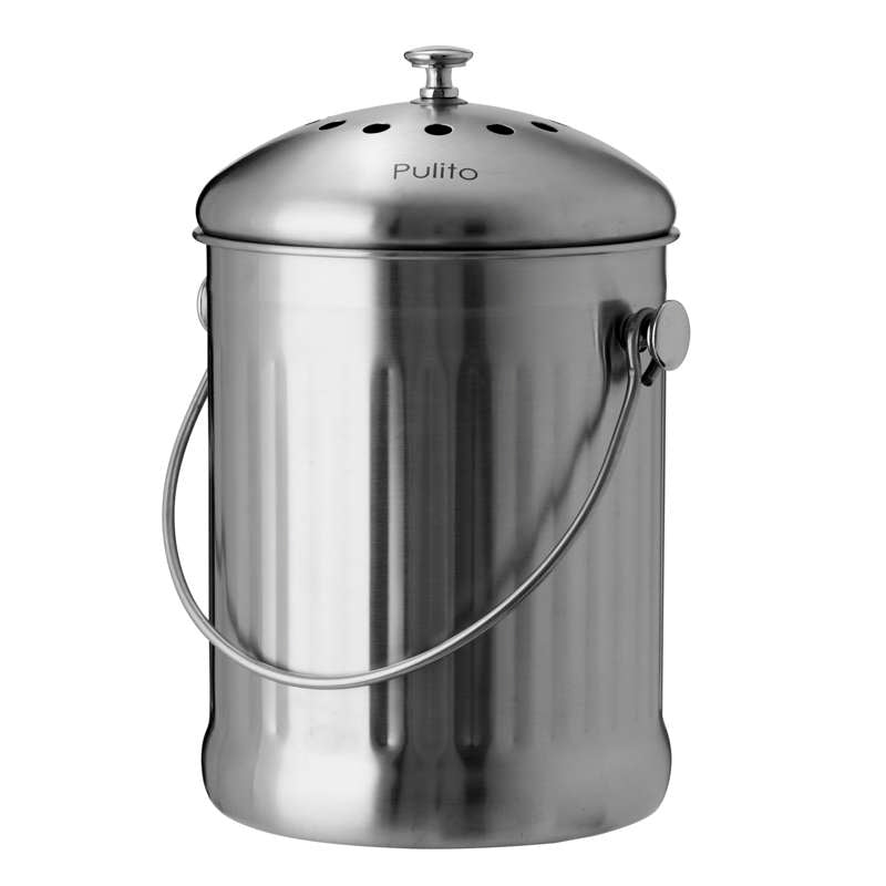 Compostpail Kompostspand M. Kulfilter   4 Liter fra Pulito