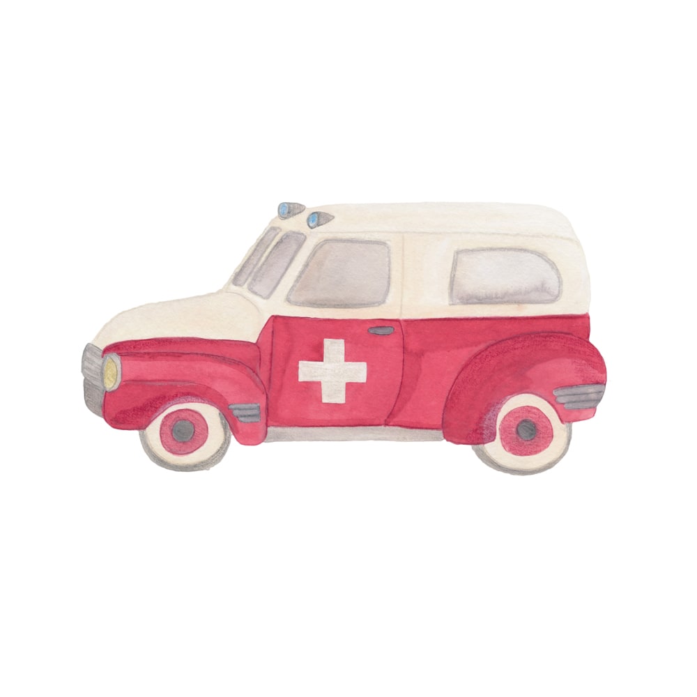 Wallsticker Ambulance   Multi fra That's Mine