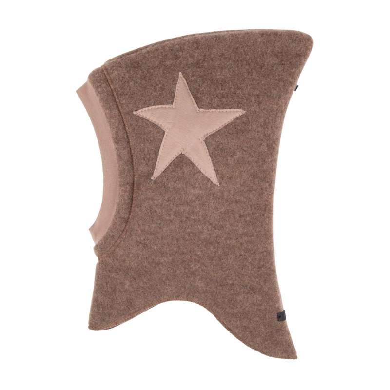 Elefanthue M. Stjerne   Uld Fleece   Walnut fra Pure Pure