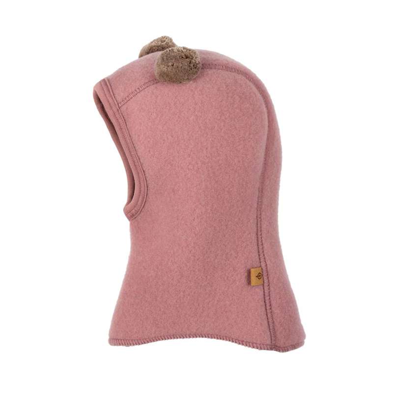 Elefanthue M. Pompoms   Uld Fleece   Shadow Rose fra Pure Pure
