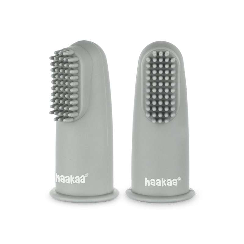 Fingertandbørste   Grey fra Haakaa