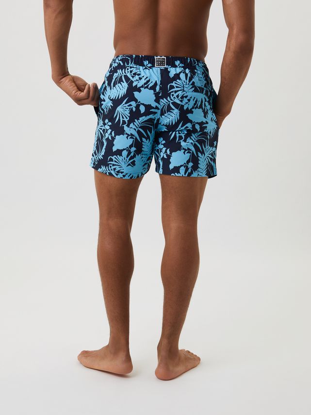 Borg Print Swim Shorts, Bb Summer Leafs fra Björn Borg