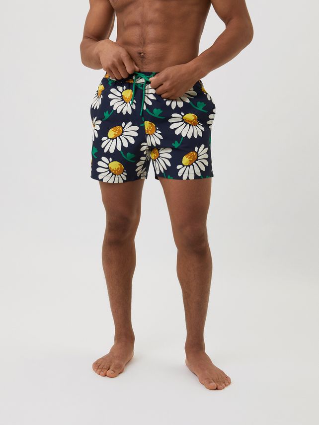 Borg Print Swim Shorts, Bb Summer Leafs fra Björn Borg