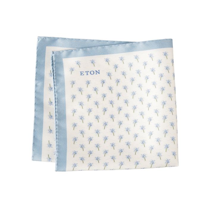 Palm Tree Silk Pocket Square fra Eton