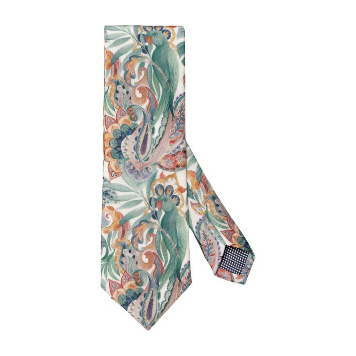Floral Print Silk Tie fra Eton
