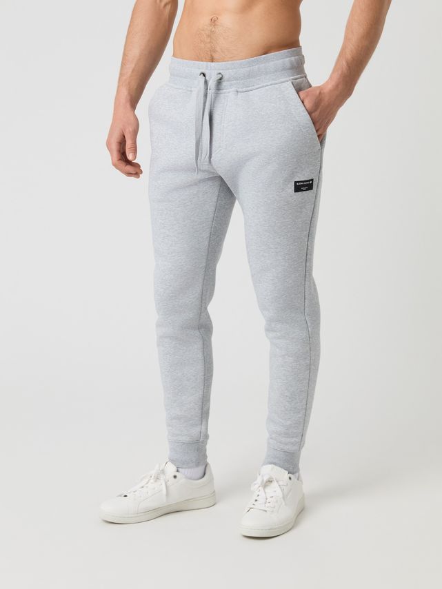 Centre Tapered Sweatpants, Light Grey Melange fra Björn Borg