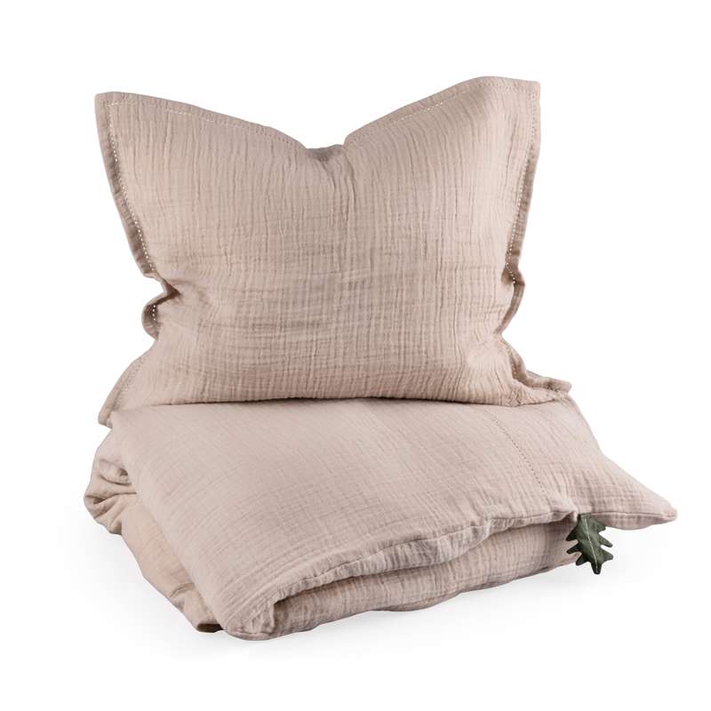 Sengetøj   Baby   Musselin   Seabreeze Beige fra Sebra