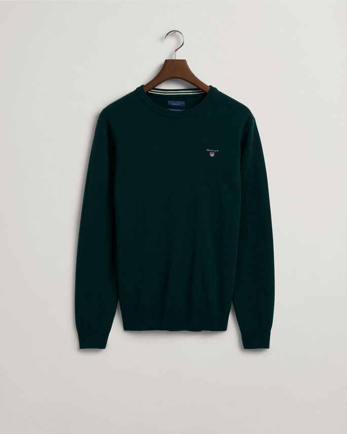 Super Fine Lambswool Crew fra Gant