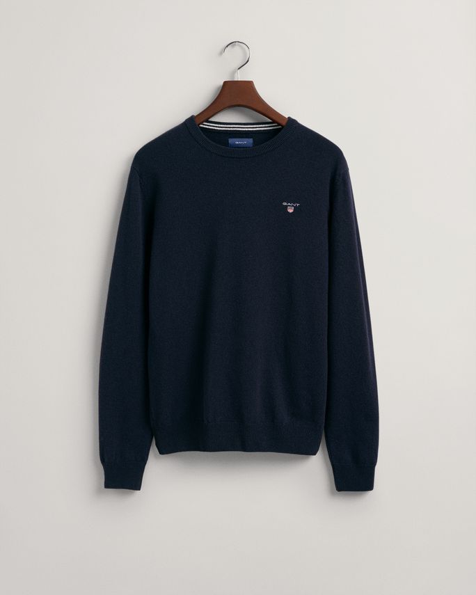 Super Fine Lambswool Crew fra Gant