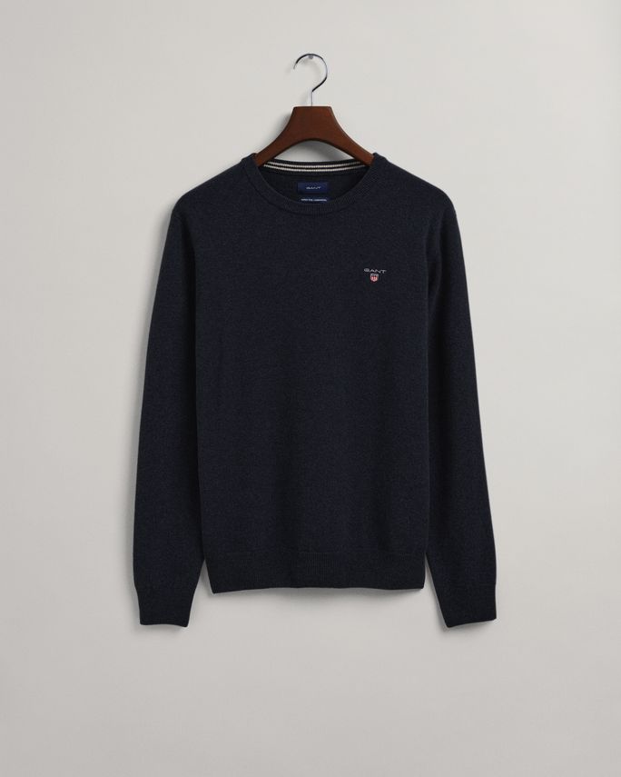 Super Fine Lambswool Crew fra Gant
