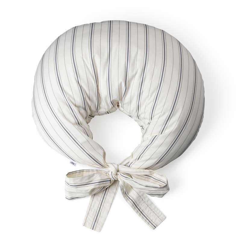 Ammepude   økologisk Bomuld   Cream Stripe fra Sebra