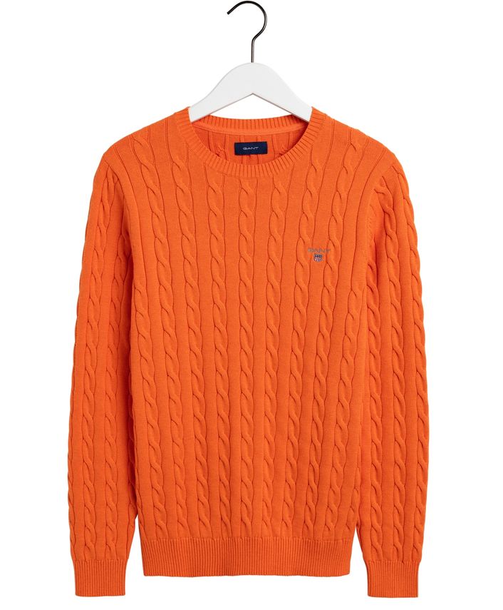 Cotton Cable Crew fra Gant