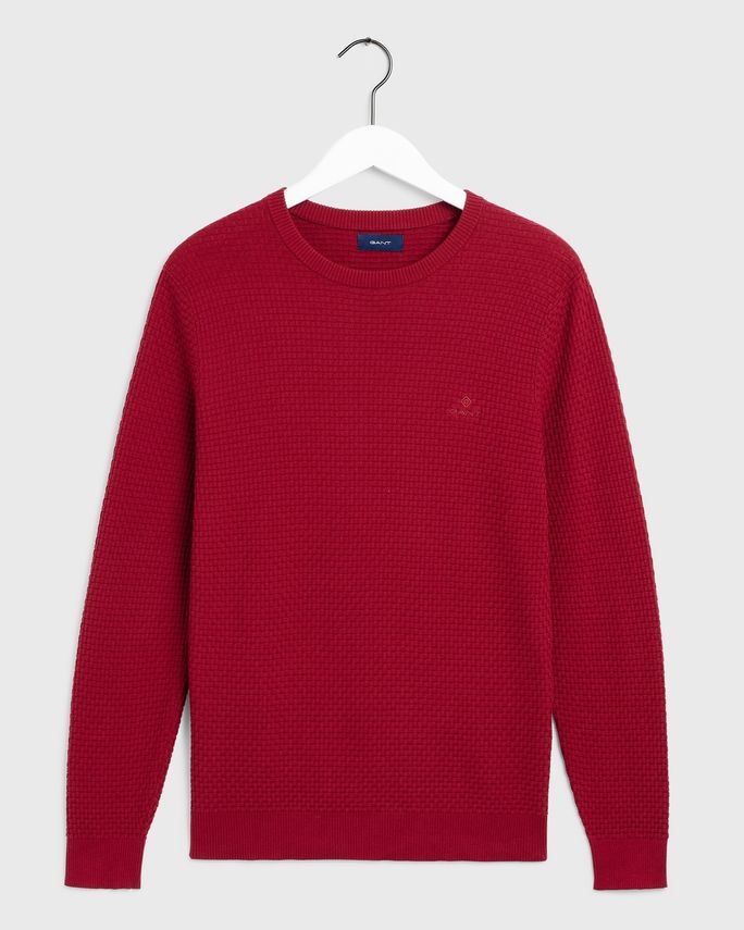 D1. Signature Weave Crew fra Gant