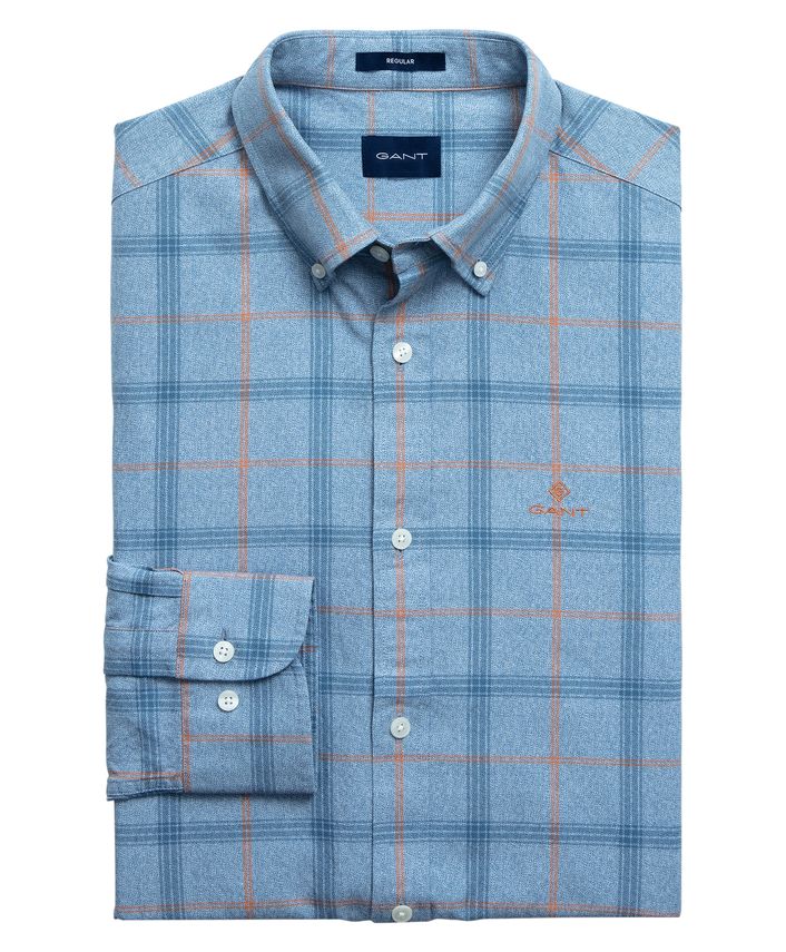 D1. Heather Oxford  Plaid Reg fra Gant