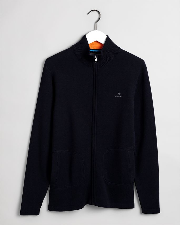 D1. Double Faced Full Zip Card fra Gant