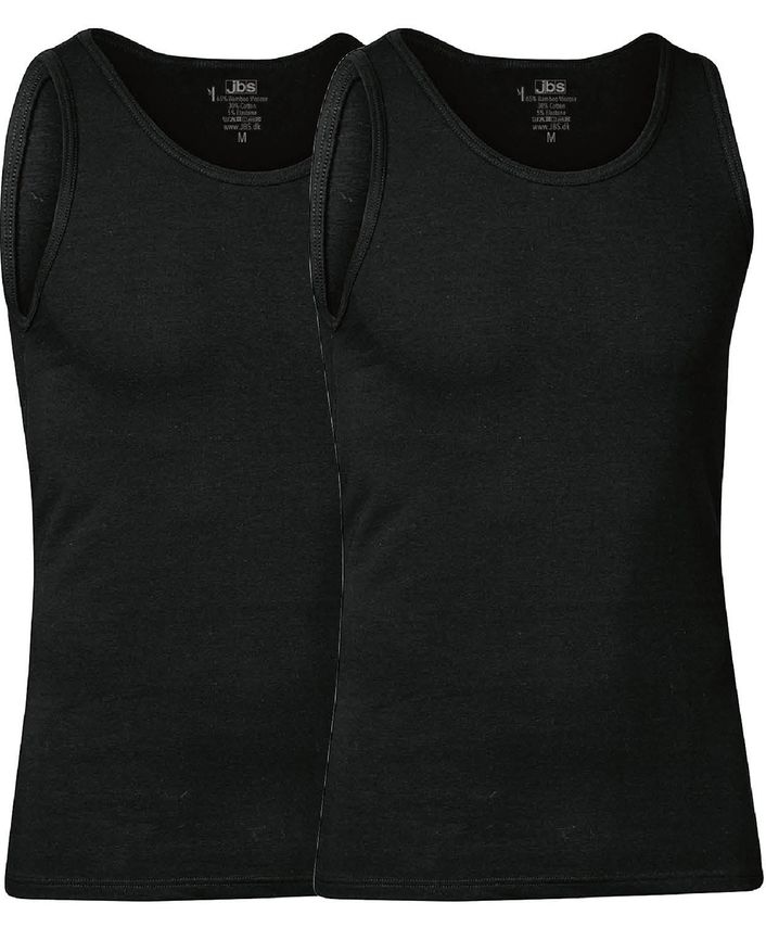 2 Pack Singlet Bamboo Org. fra Jbs