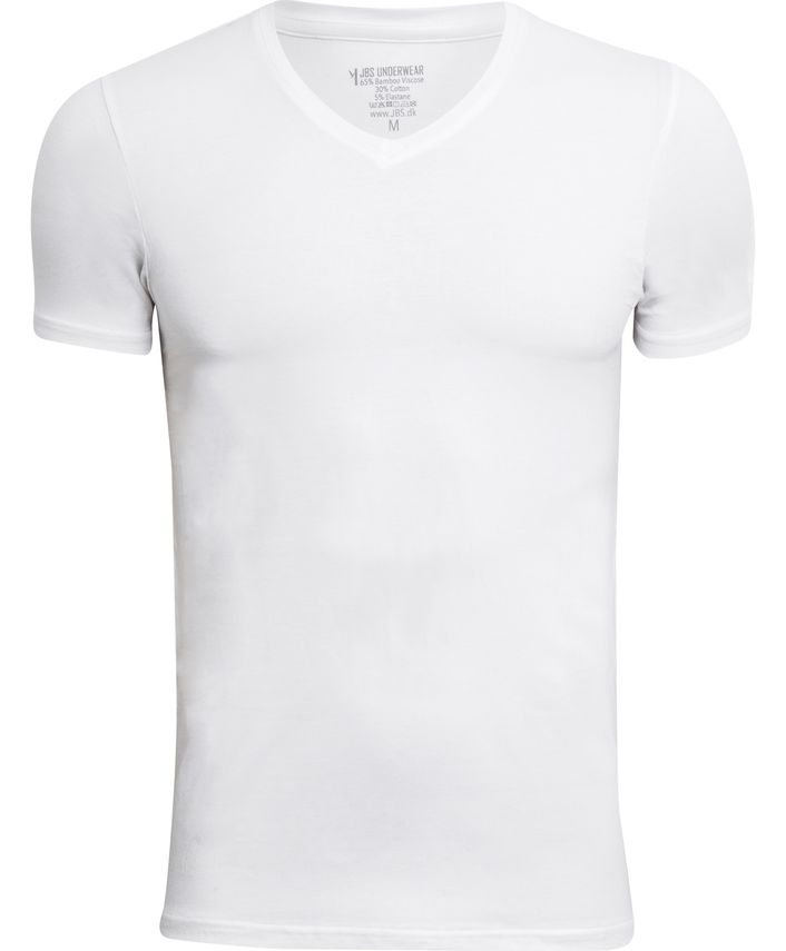 2 Pack V Neck Bamboo Org. fra Jbs